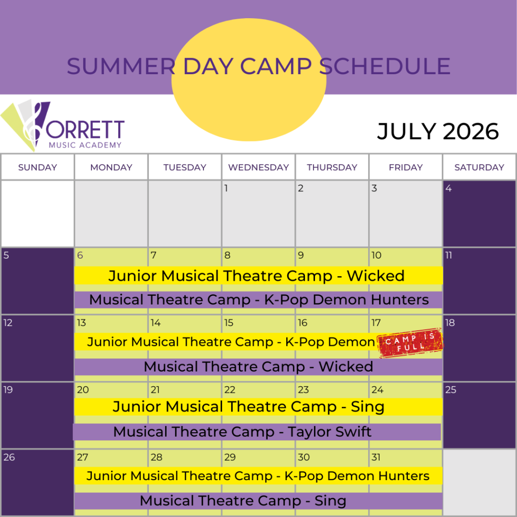 Summer Camp Calendar 2026