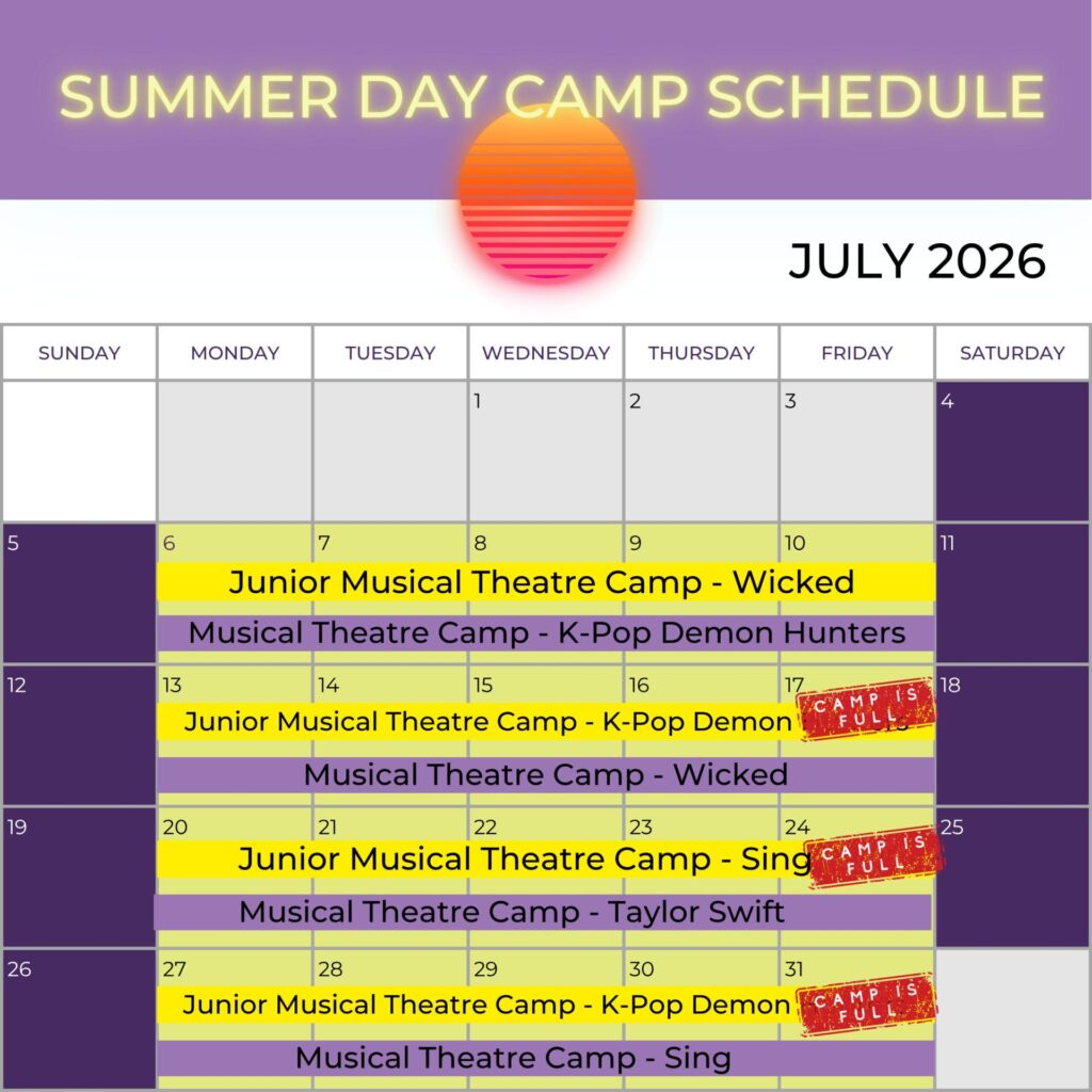 Summer Camp Calendar 2026